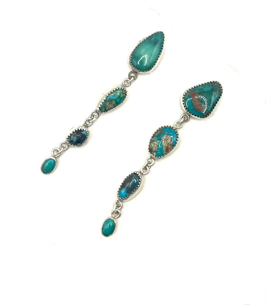 Drop Turquoise Studs 4