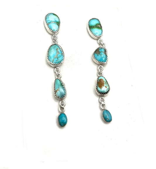 Drop Turquoise Studs 1