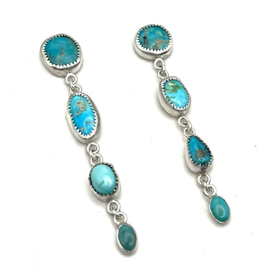 Drop Turquoise Studs 2
