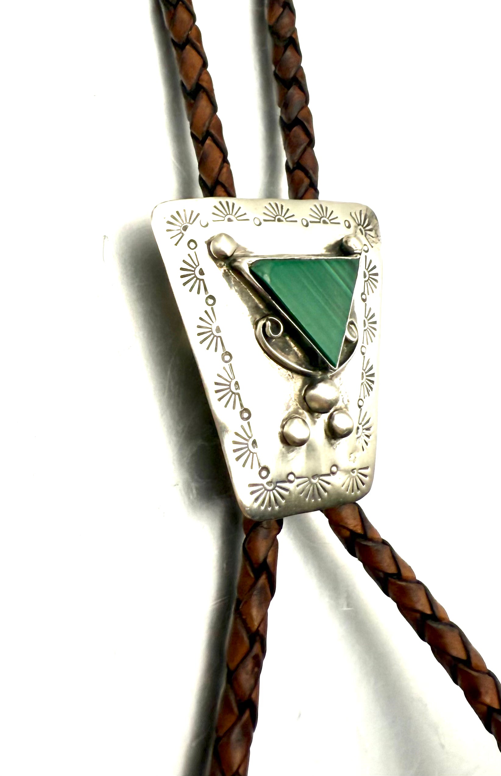 Sterling SW Malachite Bolo