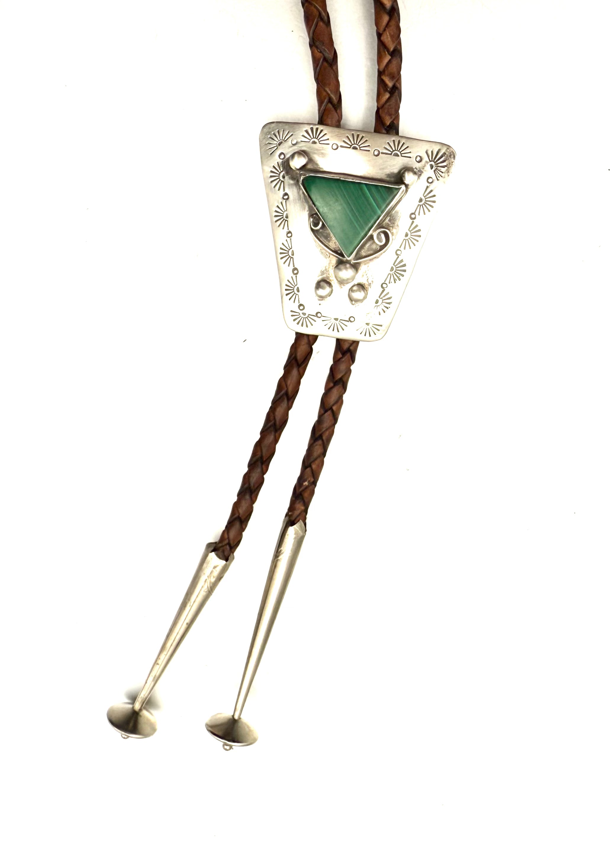 Sterling SW Malachite Bolo