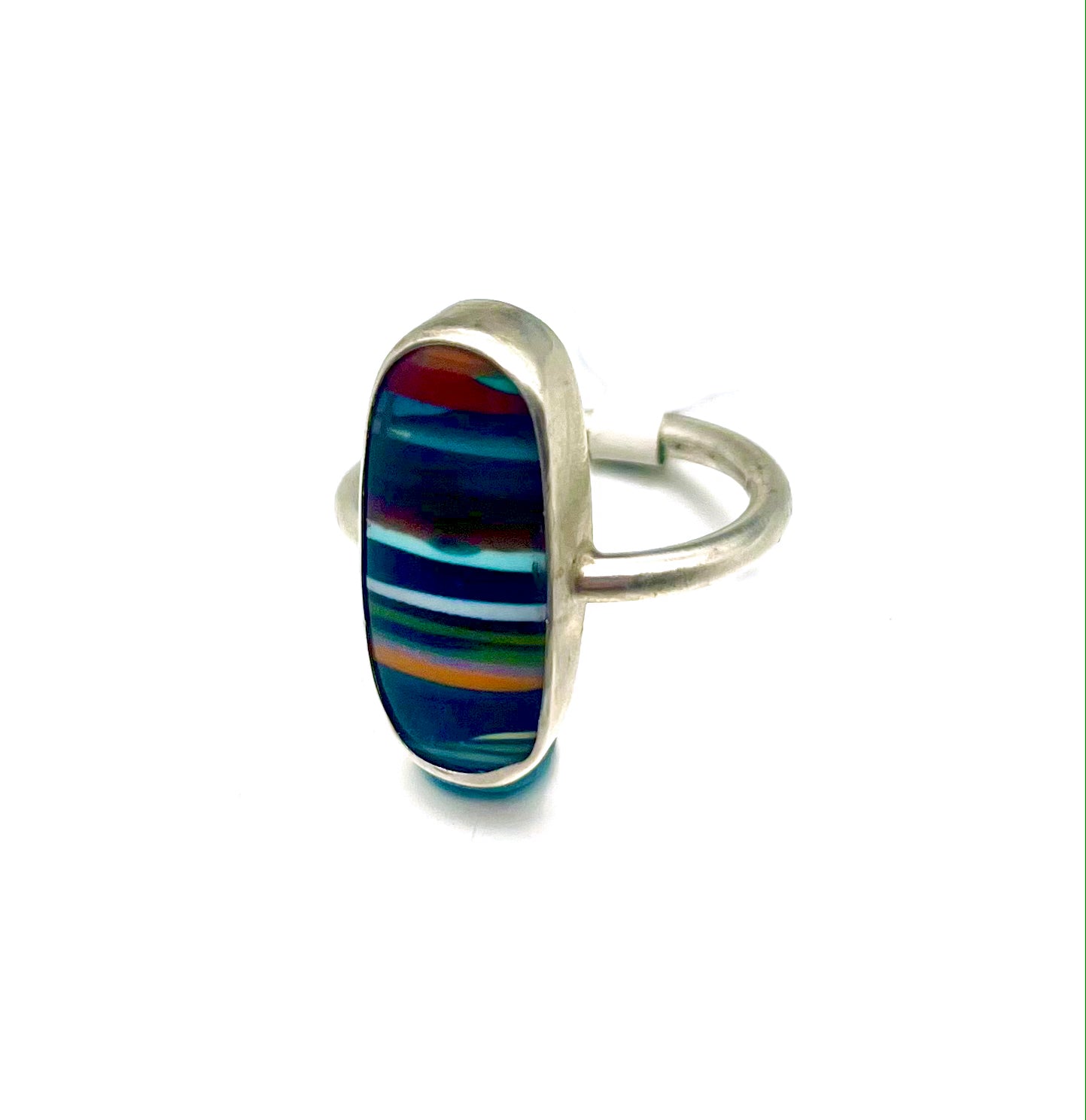 Surfite Sterling Silver Ring – Handmade Eco-Friendly Jewelry from Repurposed Surfboard Resin