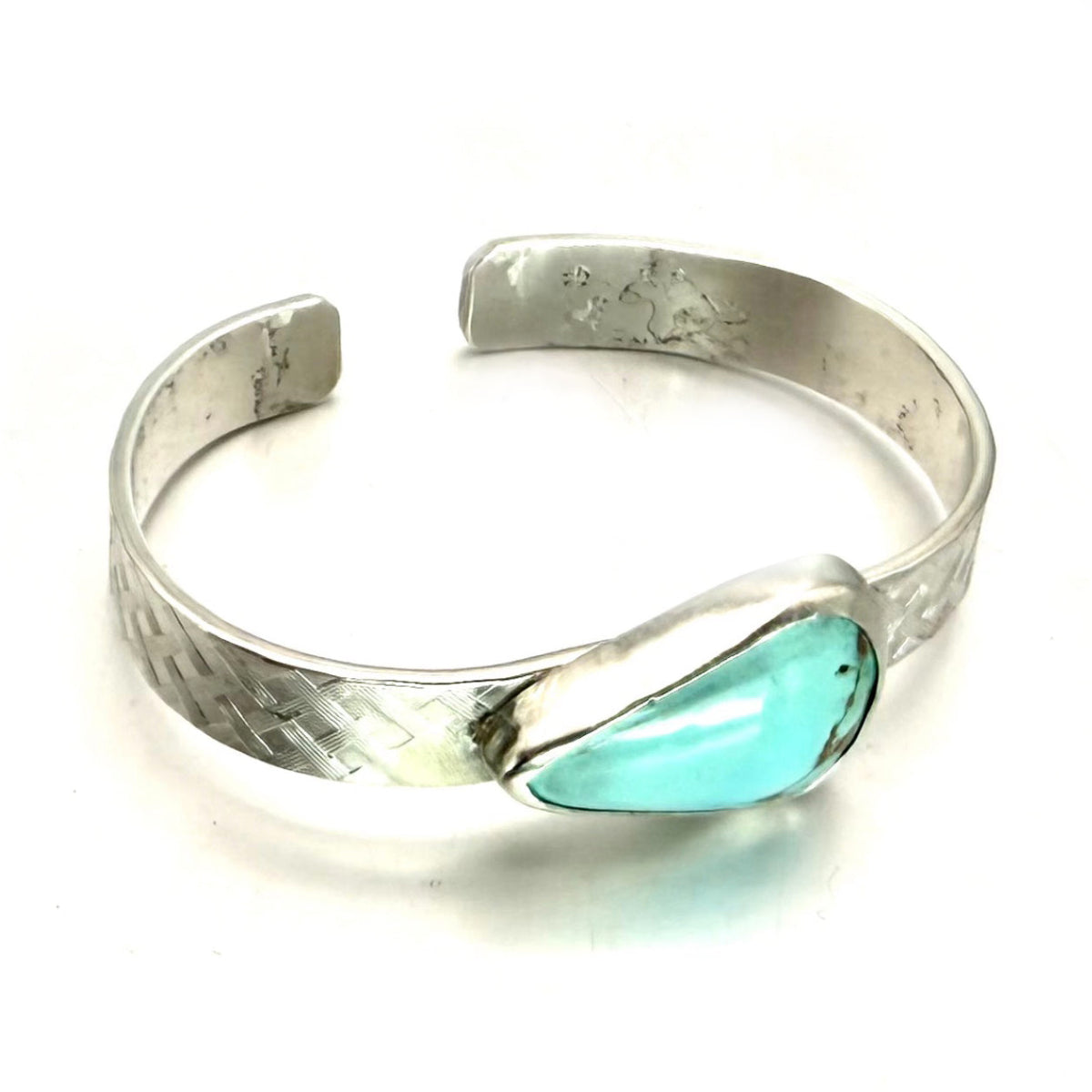 Blue Royston Turquoise Sterling Silver Cuff – Handmade Southwest-Inspired Jewelry