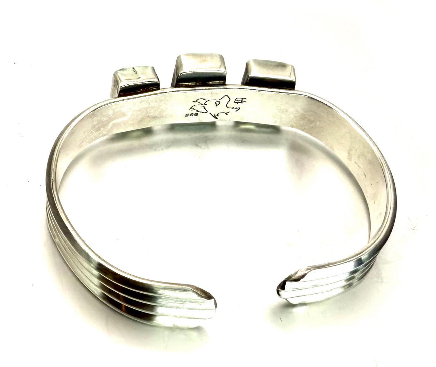 Sonoran Gold Turquoise Sterling Silver Cuff – Handmade Artisan Jewelry