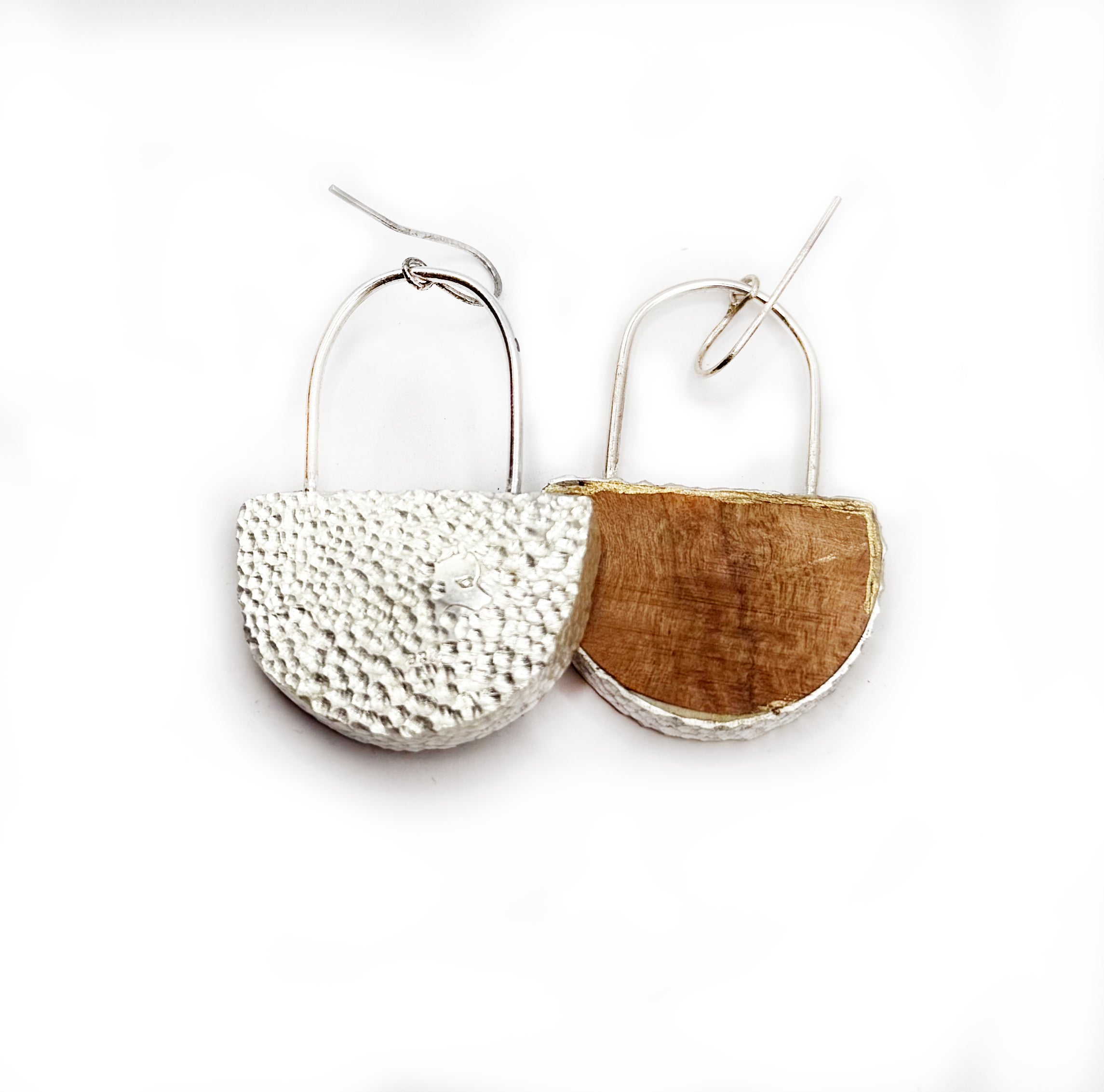 Cherry Sterling Boat Earring