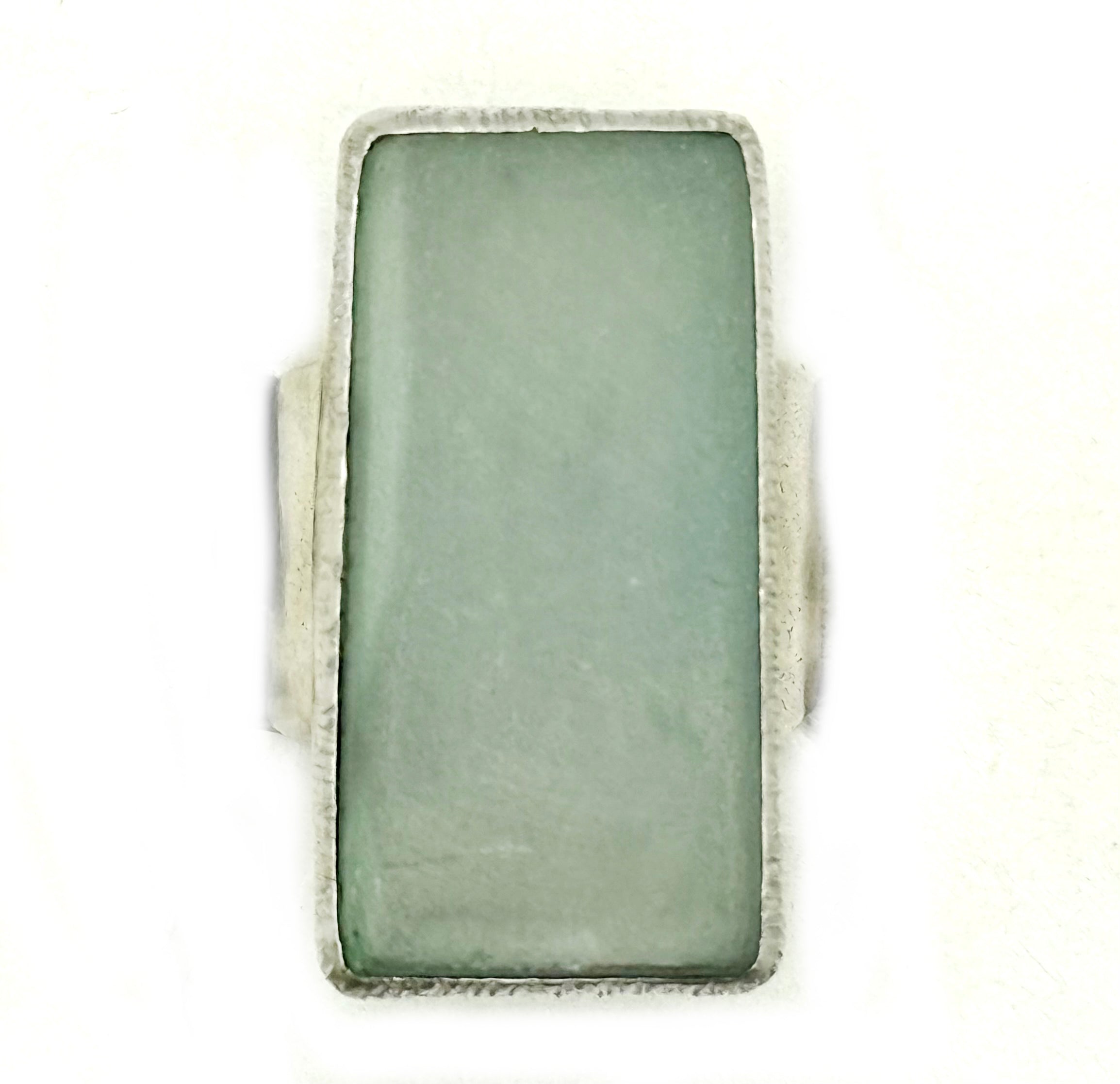 Bold Sterling Silver Signet Ring Featuring Rough Chalcedony – One-of-a-Kind Design V