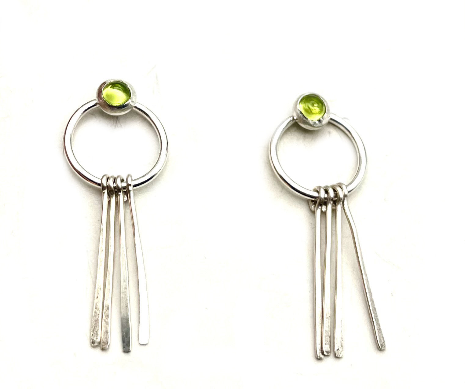 Fringe Sterling Peridot Earrings