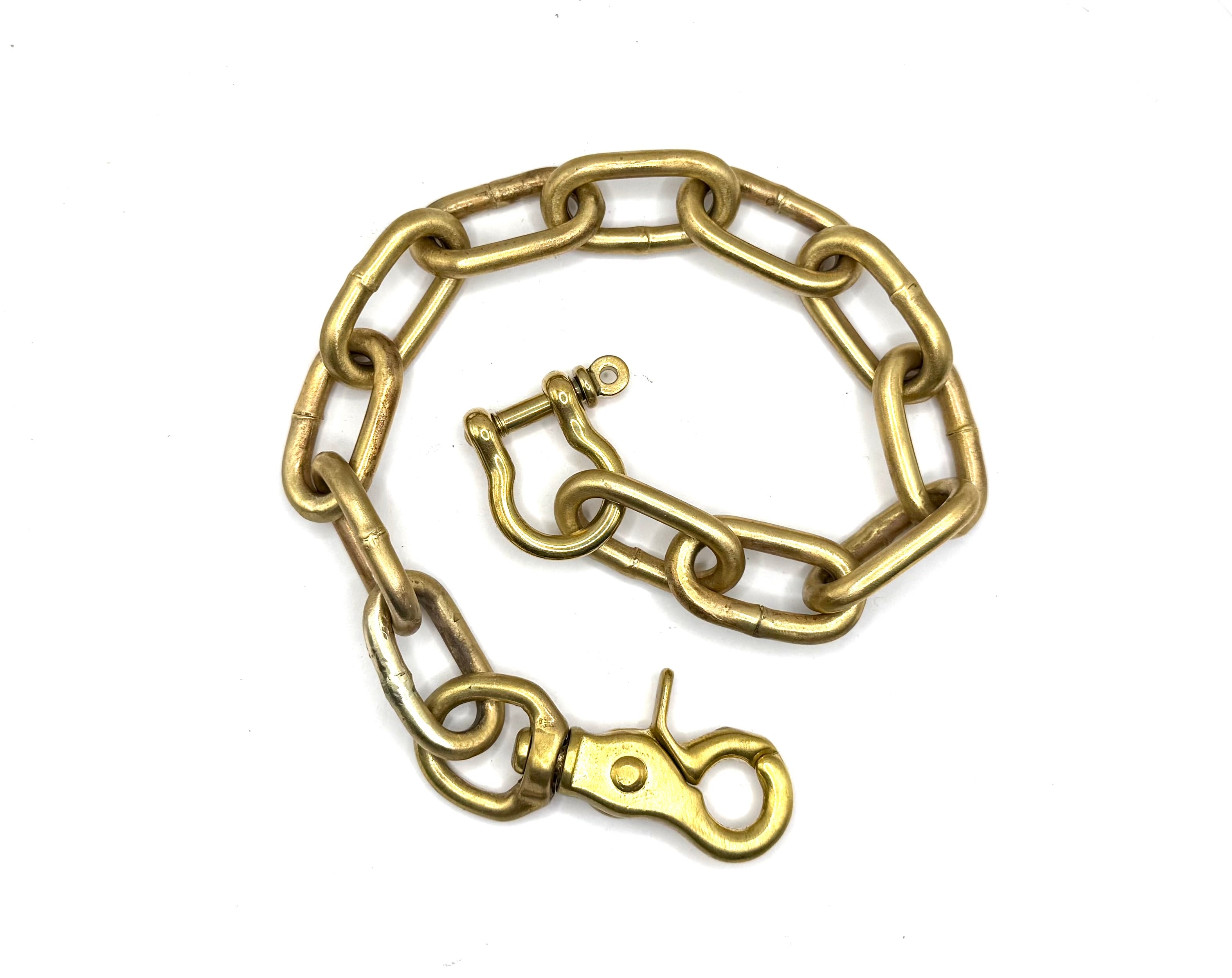 Solid Brass Wallet Chain