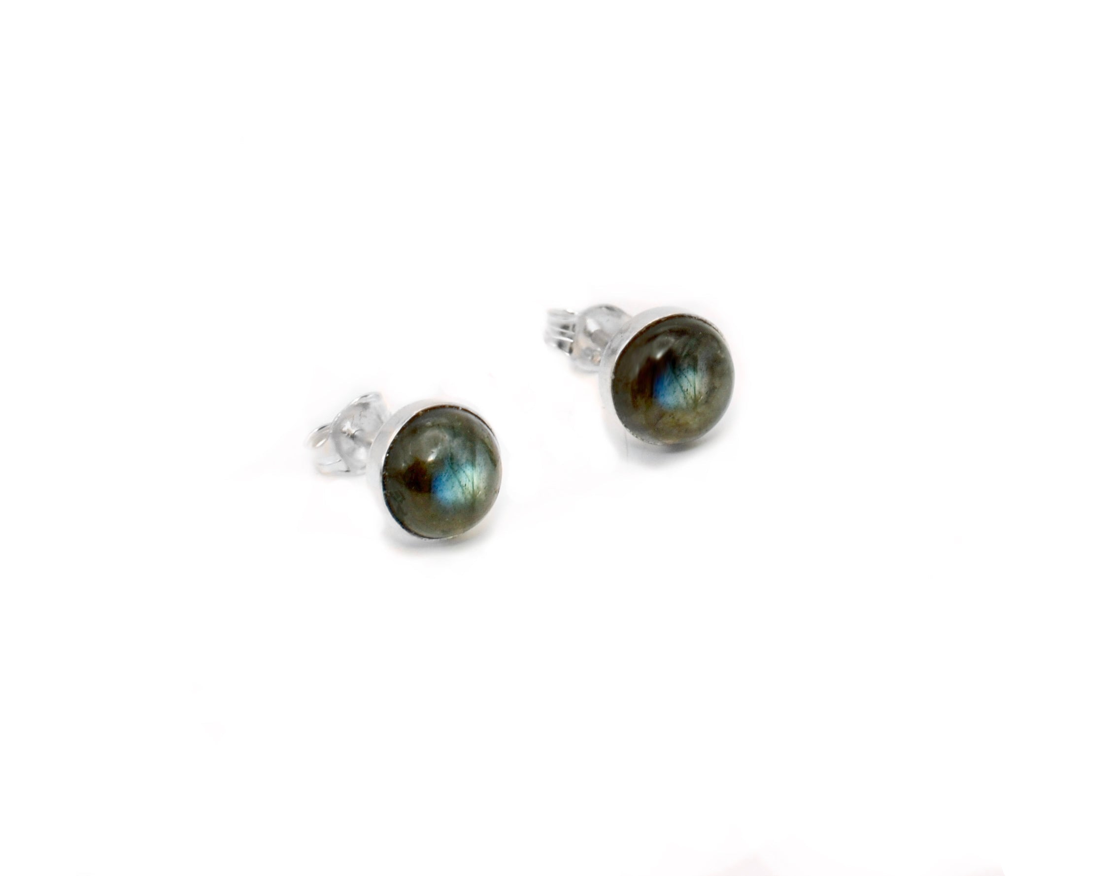 Labradorite Studs- Sterling Silver