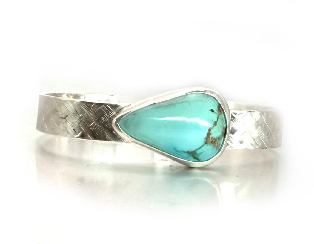 Royston Turquoise Hatch Cuff