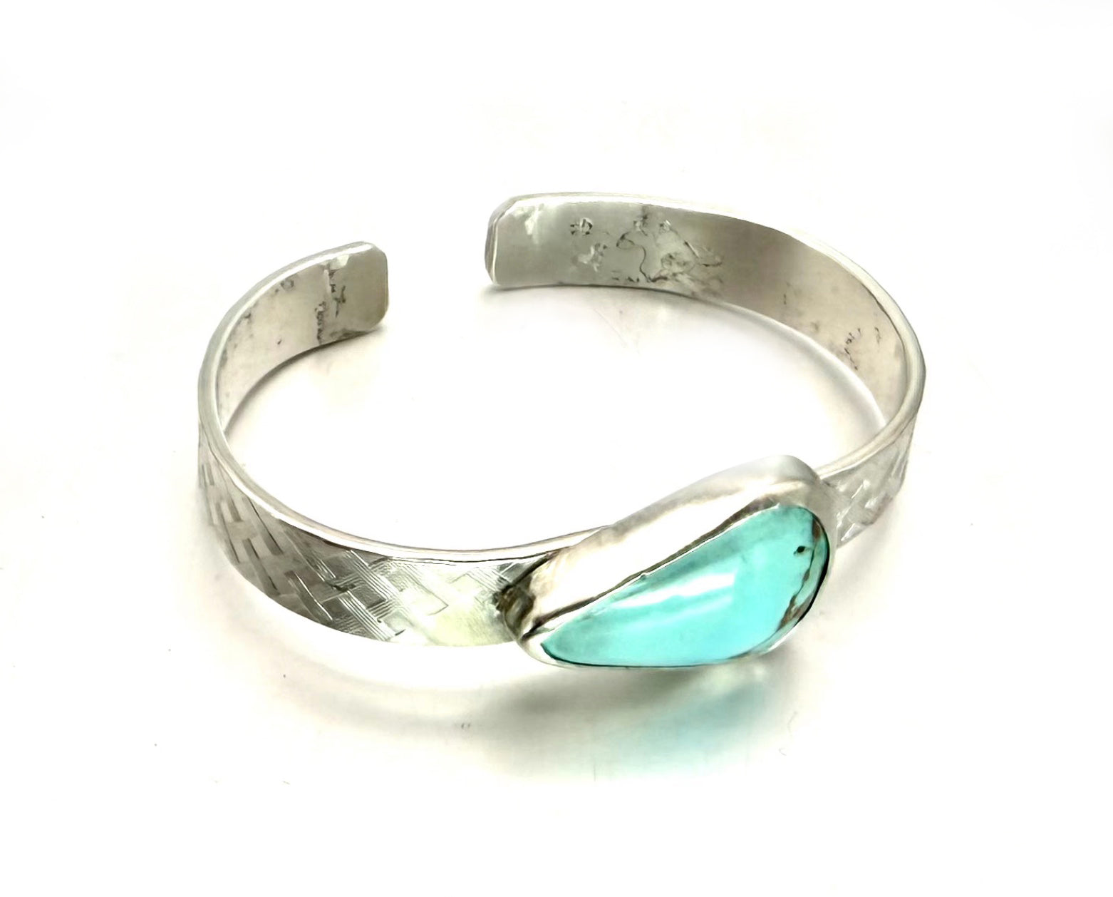 Royston Turquoise Hatch Cuff