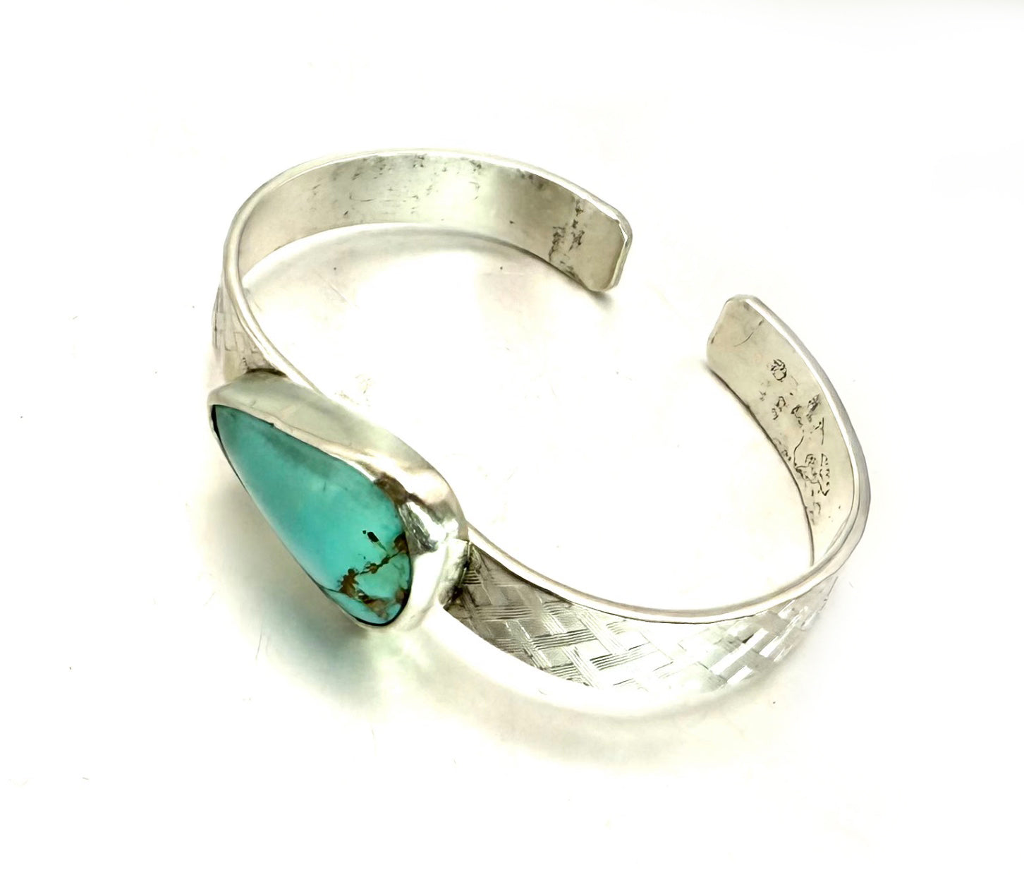 Royston Turquoise Hatch Cuff