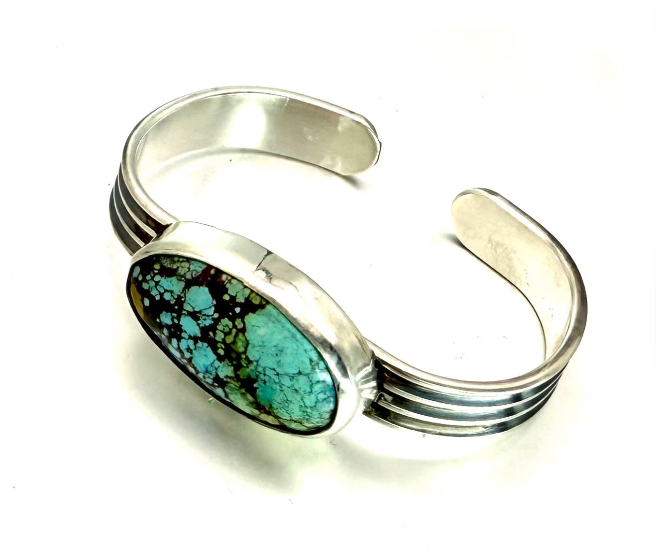 Treasure Mountain Turquoise Triple Cuff: Blue