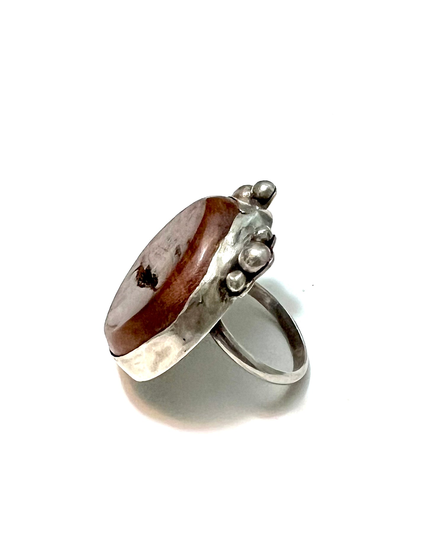 Cherry Wood Sterling Ring