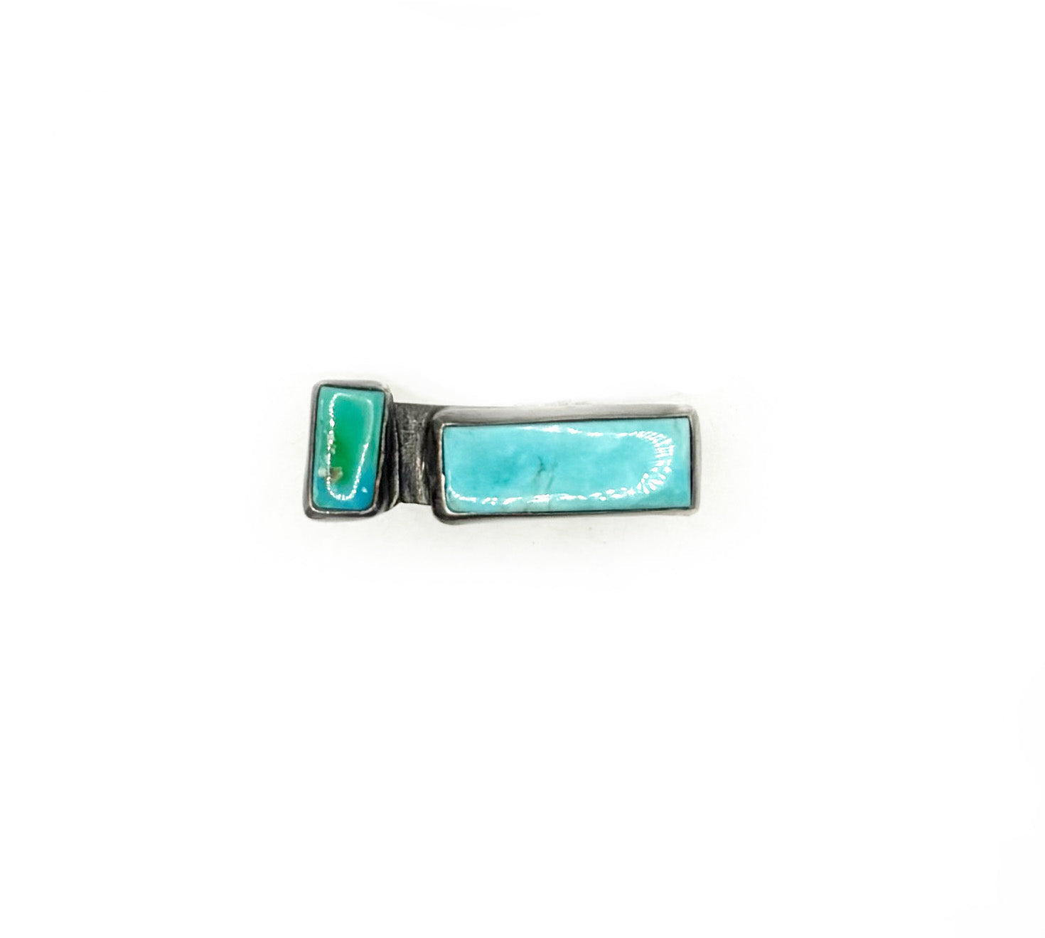 Kingman and Sonoran Gold Turquoise Signet Ring – Handcrafted Sterling Silver Statement Jewelry